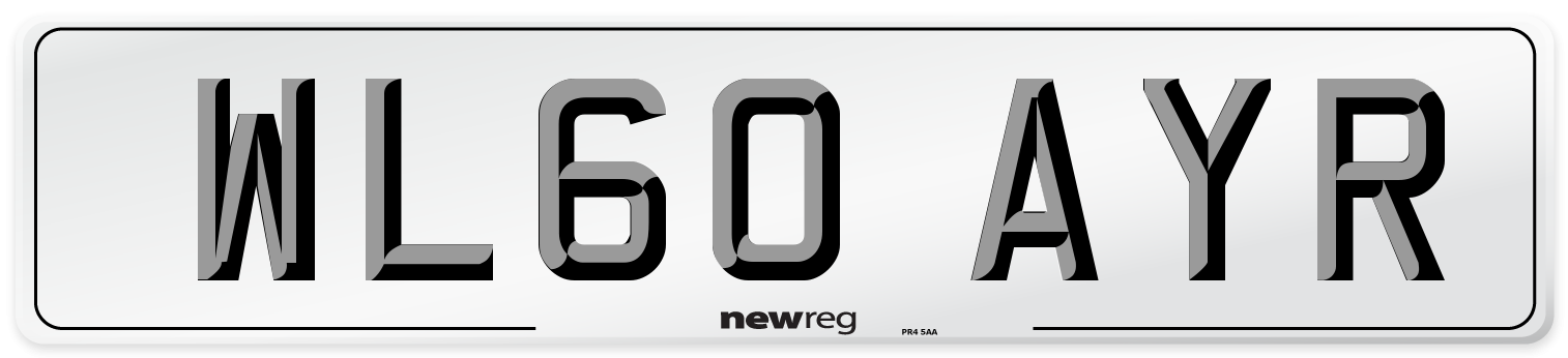 WL60 AYR Number Plate from New Reg